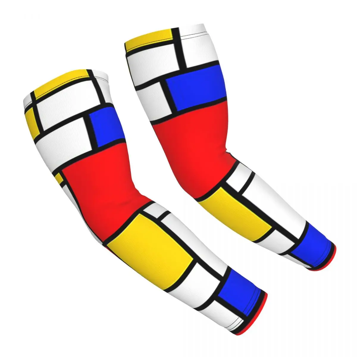 

Рукава Mondrian для мужчин и женщин, защита от солнца и ультрафиолета, накидка для татуировки, спортивное охлаждение, езда на велосипеде