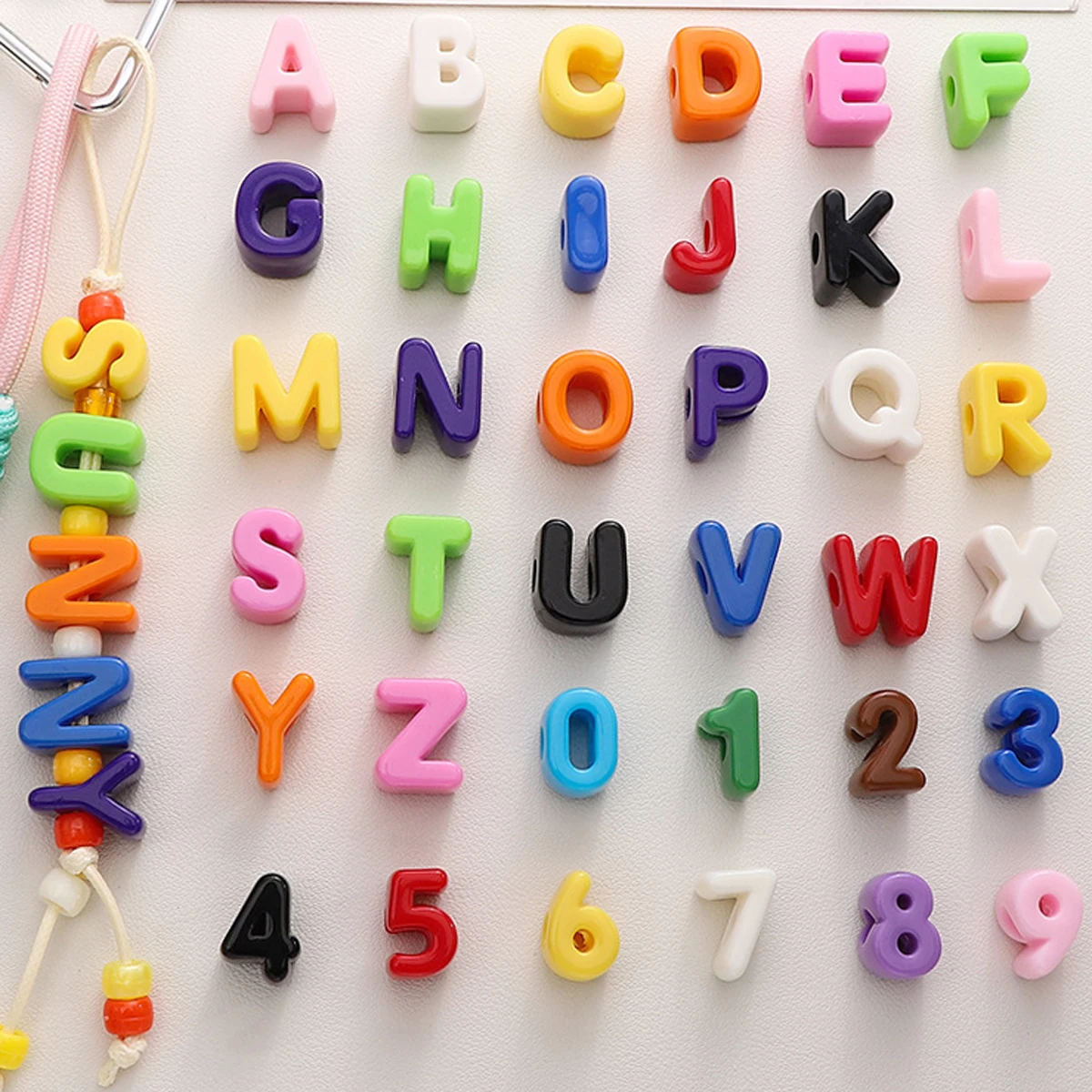 26pcs new acrylic A-Z English letter straight hole beading DIY casual shoe buckle handmade jewelry accessories holiday gifts