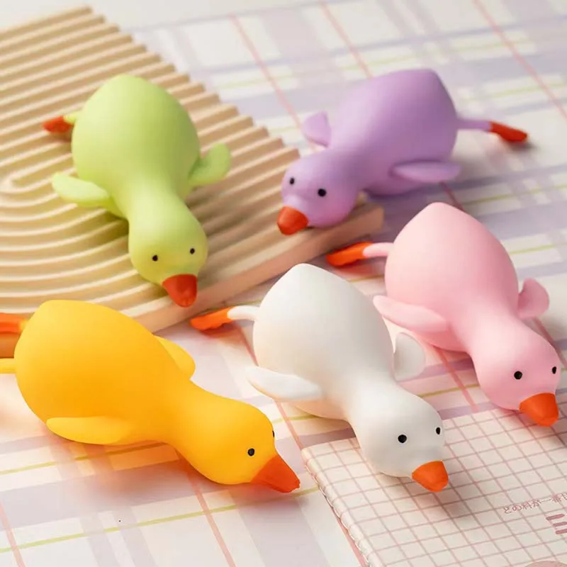 2026 Squishy Antistress Duck Fidgets Toys Cute Goose Animals Vent Toys for Kids Adults Decompression Stretch Toys Gift