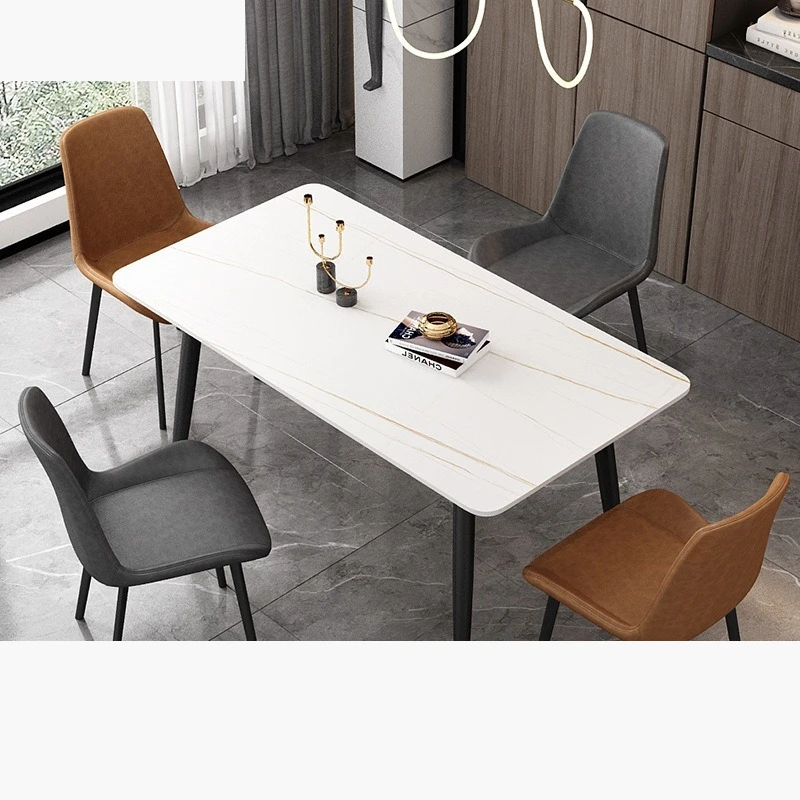 Slate dining  household small apartment living room dining  Italian light  rectangular dining  and  co