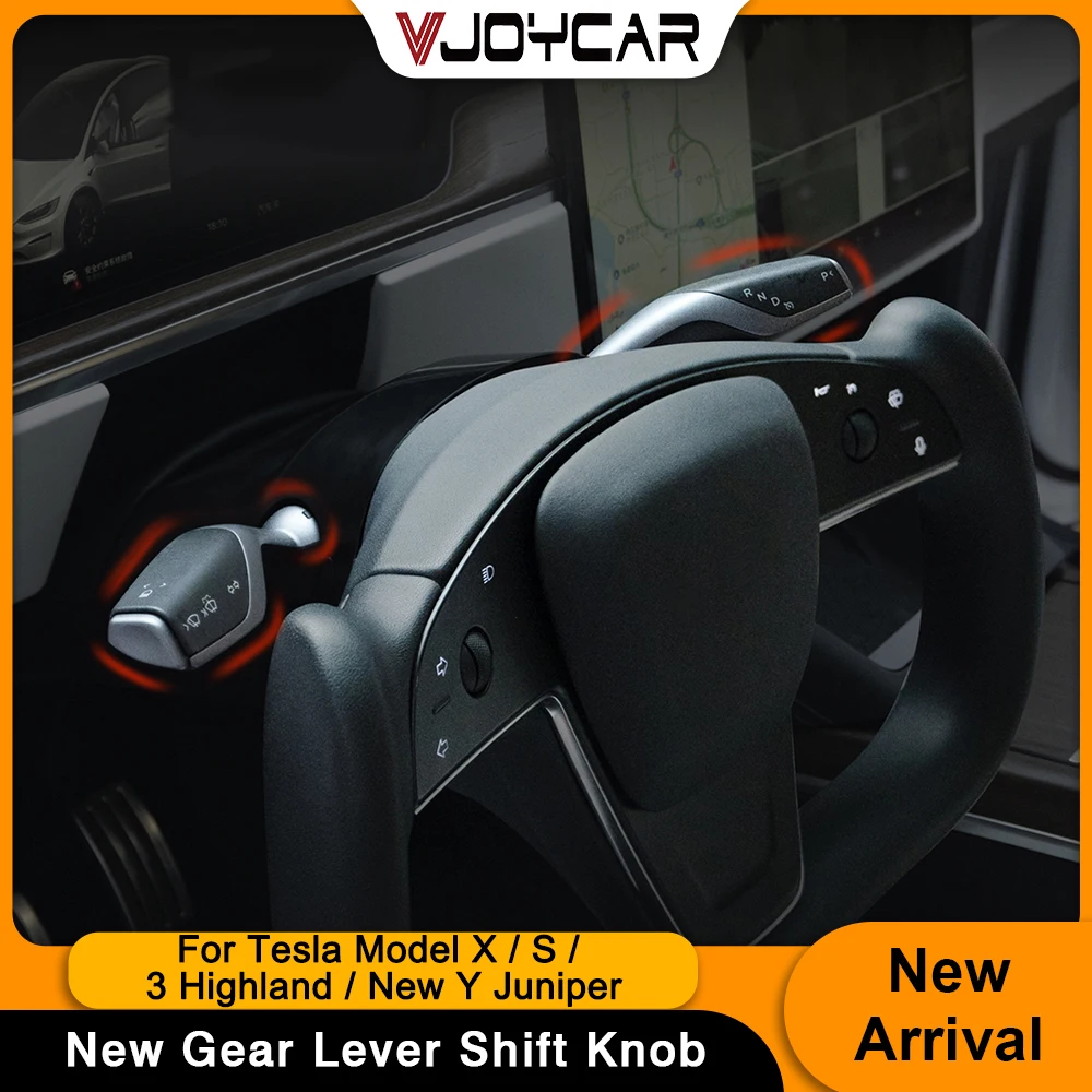 

Часть Vjoycar OEM, поворотные стелажи рычага переключения передач для Tesla Model X S 3, новейший индикатор рулевого управления, нестандартные функции