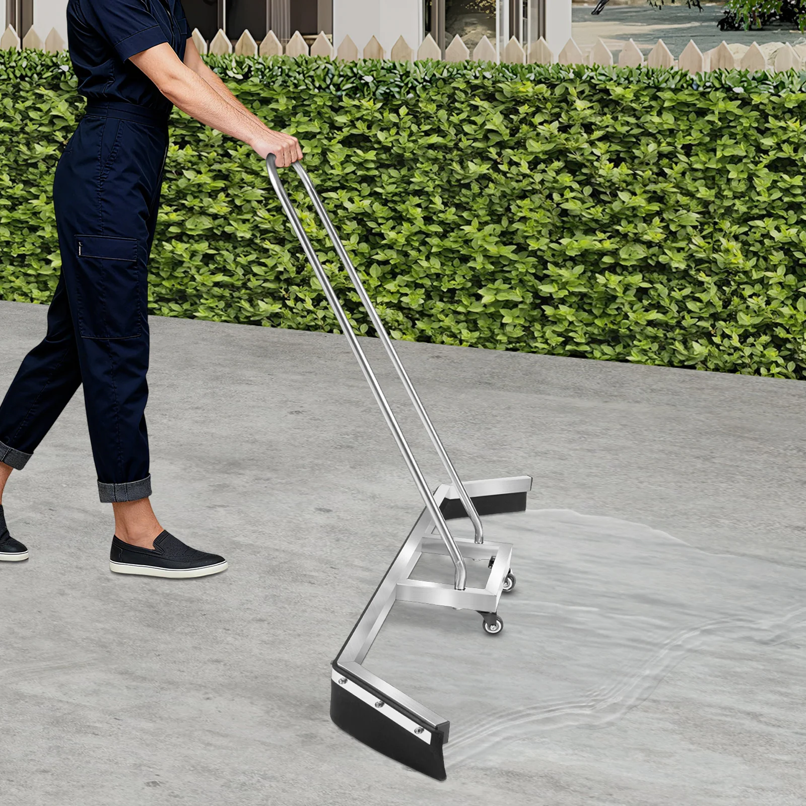 

Tennis Court Squeegee Sweeper, Surface Water Remover Broom, Broom, Rain Shuttle Tennis Court Squeegee, for Tennis Courts