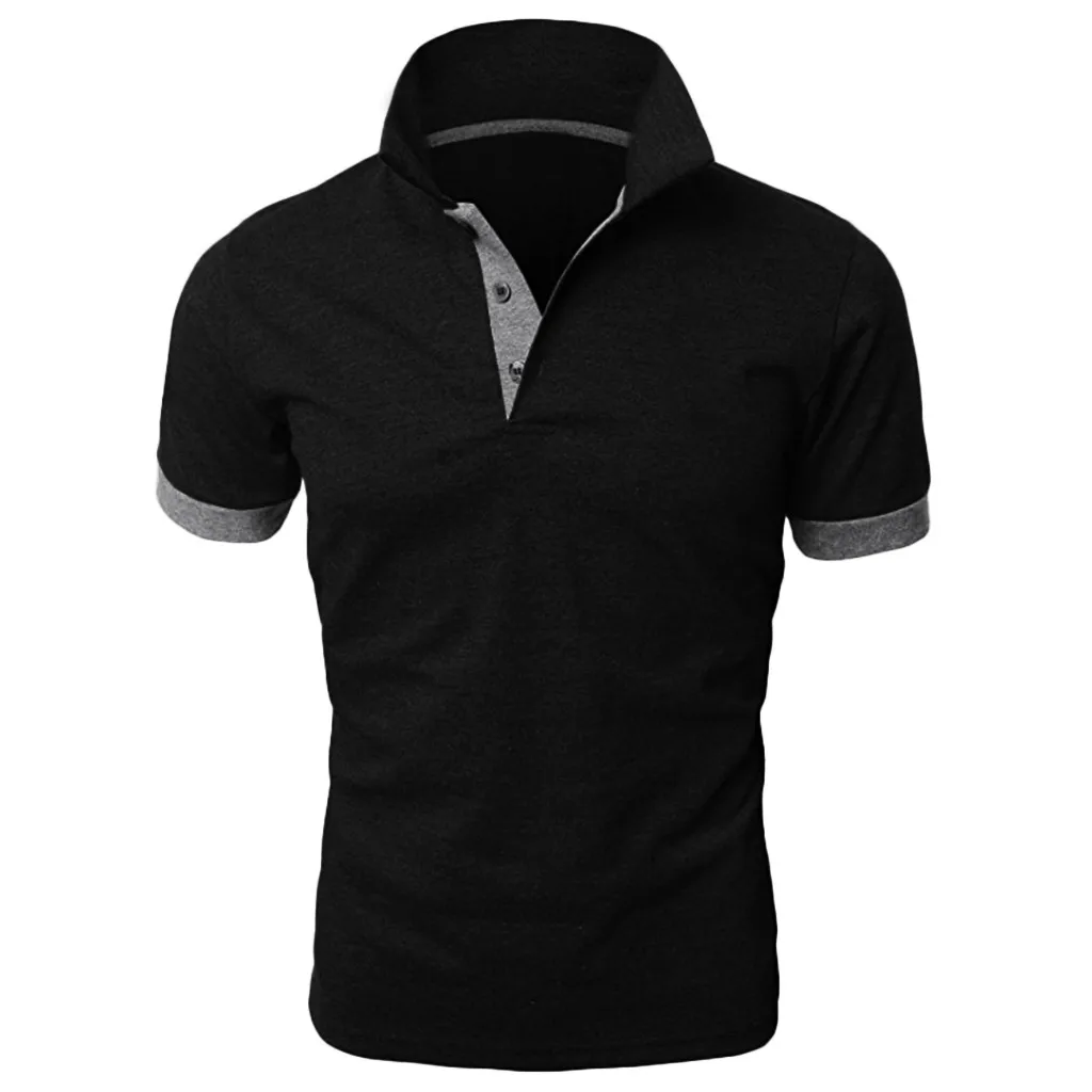 Fashion Business Casual T-shirt Breathable Golf Sportwear Short Sleeve Tops for Male New 2025 Men's Summer Solid Polo Shirt