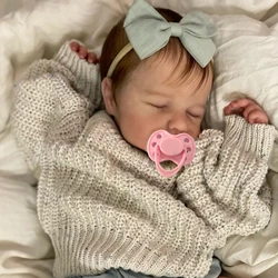 BZDOLL Cloth Body Vinyl Limbs 50 CM 3D-Paint With Visible Veins Soft Asleep Reborn Baby Doll Toy Like Real 20 Inch Kids Gift