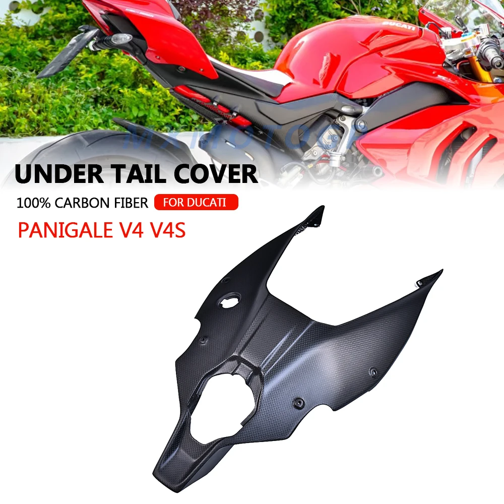 

100% Carbon Fiber Under Tail Cover Fairing For Ducati Panigale V4 V4S 2018 2019 2020 Motorcycle Accessories
