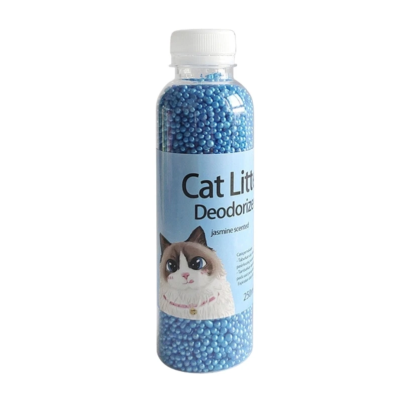 Cat Deodorant Beads for Home with Natural Activated-Carbon Kitten Odor Eliminating Beads Long Lasting Litter Deodorizer