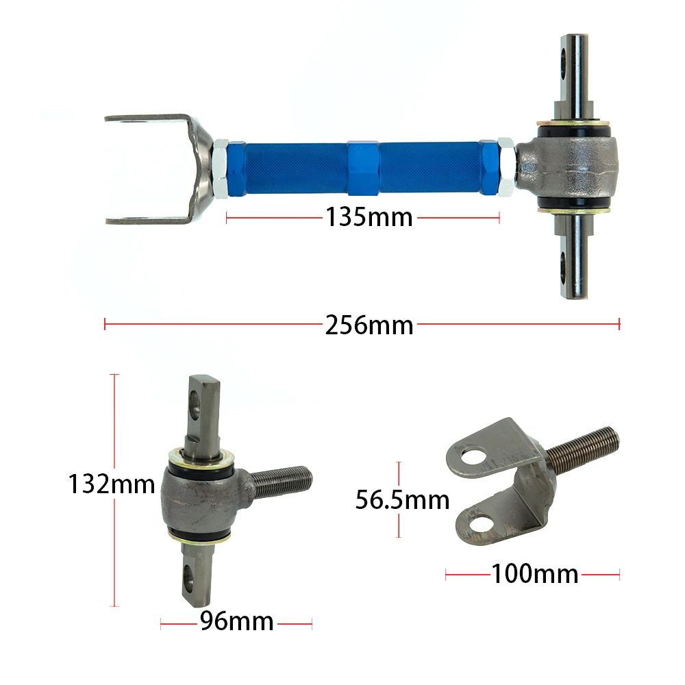 AADD-1Pair REAR Adjustable Racing Rear Suspension Camber Control Arms Kit For Honda Civic EP3 TYPE R DC5 ES1 EP2 SPORT view 4
