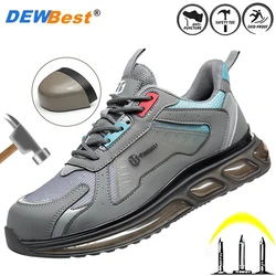 Man's anti-smash anti-puncture anti-skid anti-odor construction site safety work shoes factory men and women steel head shoes