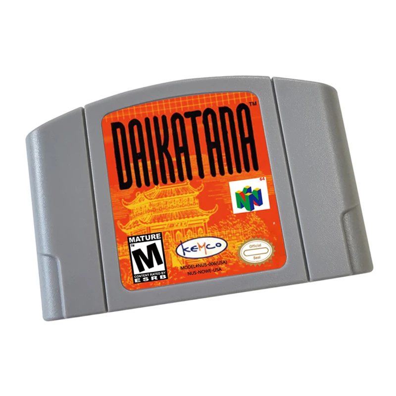 N64 games Cartridge-Daikatana NTSC Version Retro Games reconstructed