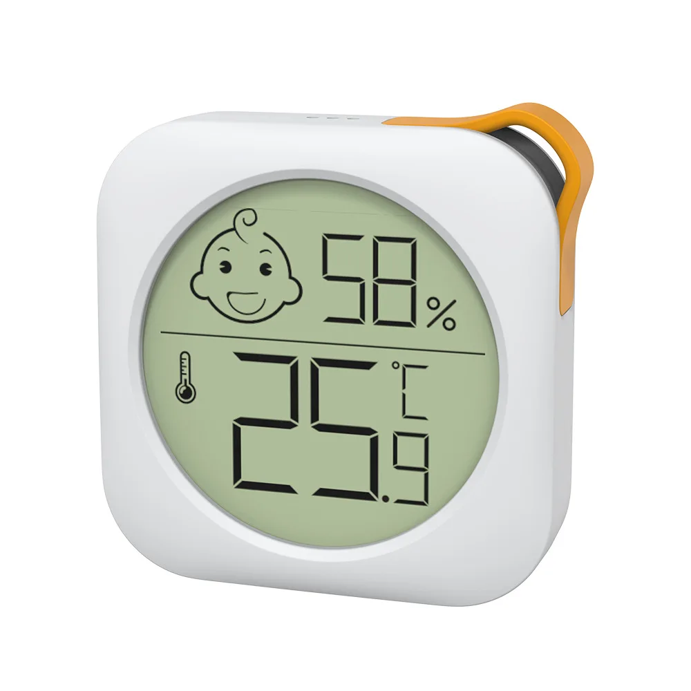 Mini Digital Thermometer Hygrometer with Smiley Face Comfort Display -20~60°C Portable Temperature Humidity Sesor for Bag Room