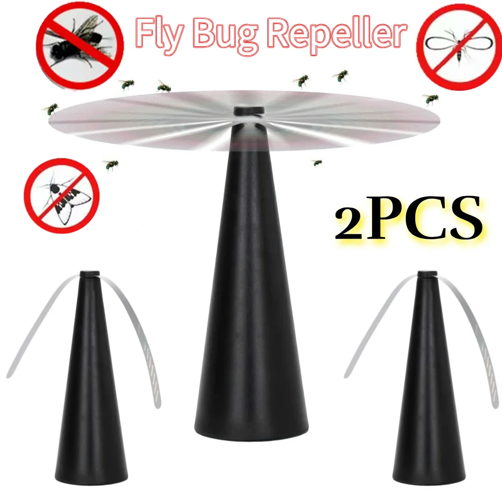 Fly Repeller Table Fan USB Or AA Battery Powered Fly Mosquito Repeller Fan Portable Pest Control for Indoor Outdoor Picnic Party