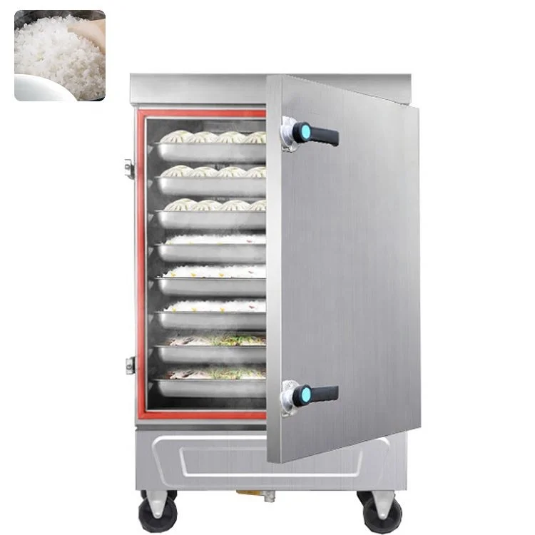 Macchina elettrica commerciale per cottura a vapore per riso elettromagnetico a gas per cottura a vapore per riso