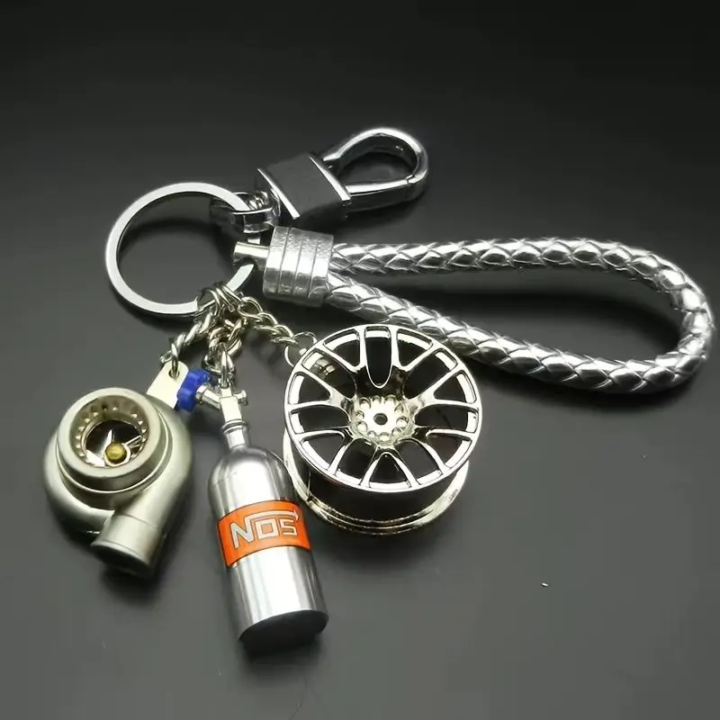 Car nitrogen AD pendant key chain Wahaha modification simulation gift key chain creative pendant