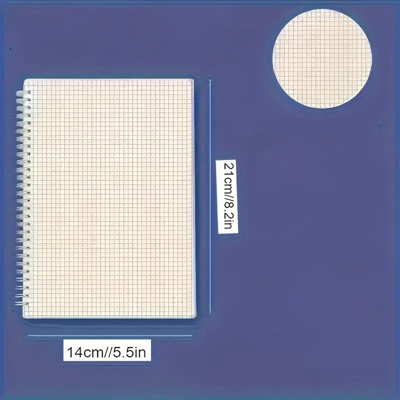 Grid Notepad A5 Spiral Notebooks Sketch Book Draft Agenda Drawing Notebook Writing Pads Office School Supplies