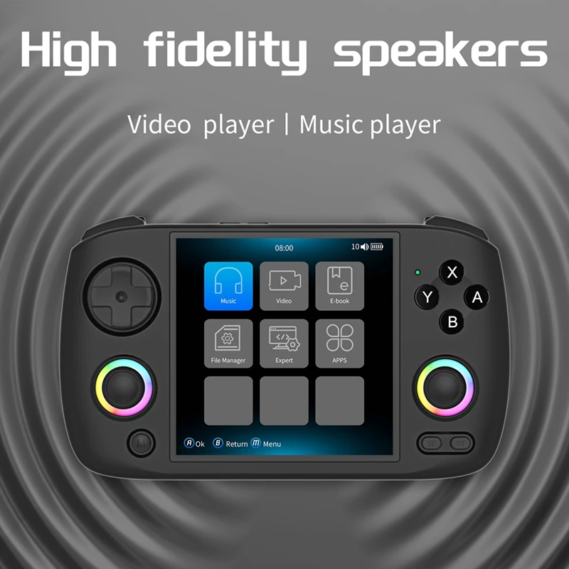 RG Cubexx Retro Handheld Games Console 32GB RGB Joystick Video Gaming Player Supports WIFI Bluetooth HD TV Connection