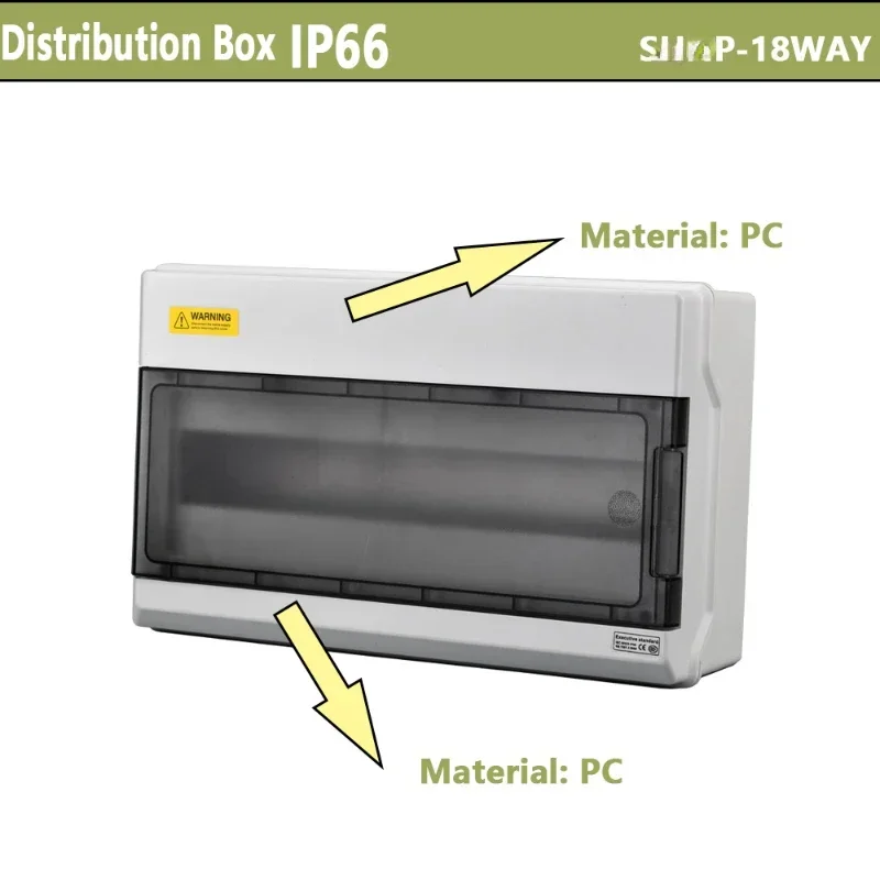 Hot sa18way Plastic Waterproof Outdoor Electrical Power distribution electrical panel mcb box plastico ther electrical equipment