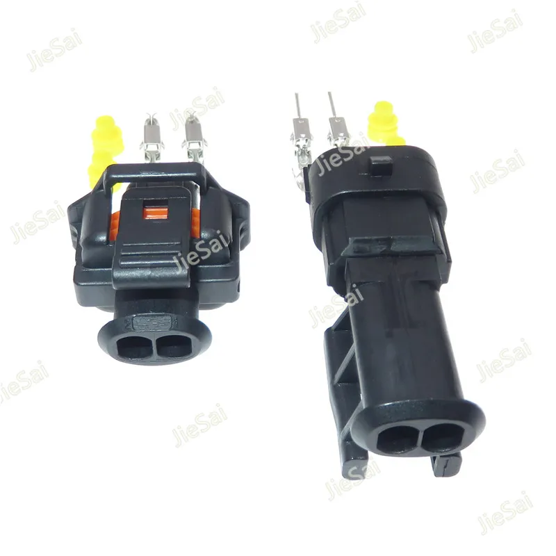 2 Pin Diesel Fuel Common Rail Injector Crankshaft Sensor Connector 1928403874 1928404226 Female Male For Bosch Ford Renault