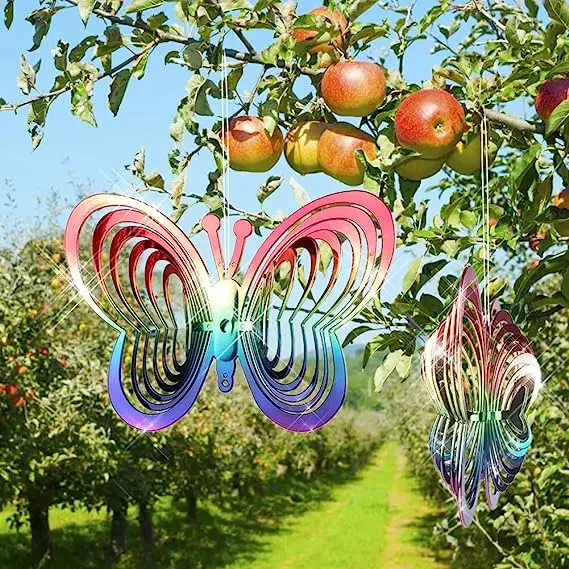 

Garden Reflective Butterfly Bird Repeller Windmill Hanging Decor Wind Chimes Wind Spinner Wind Catcher Gardening Decorations