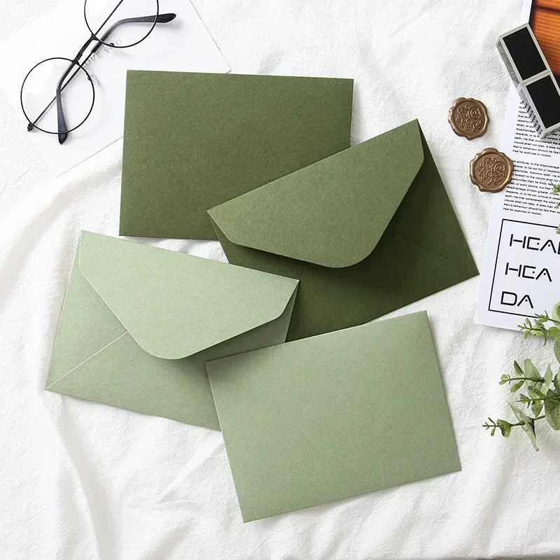 5pcs Kawaii Avocado Paper Envelopes High-grade Thick Envelopes Gifts Packing Wedding Party Invitations Cards Cover Stationery