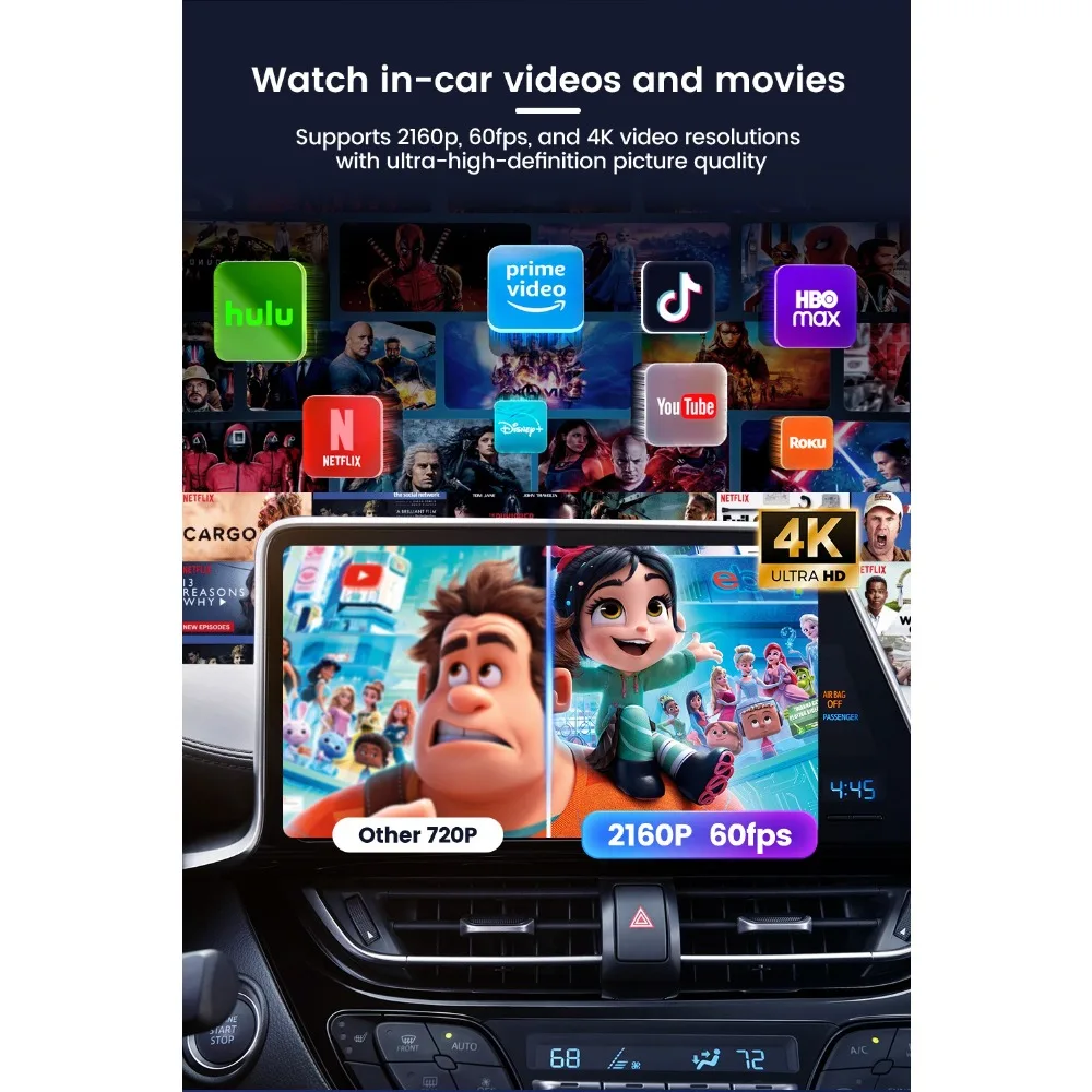 Tbox Ultra 2 5G Android 15 CarPlay Box 8+128GB