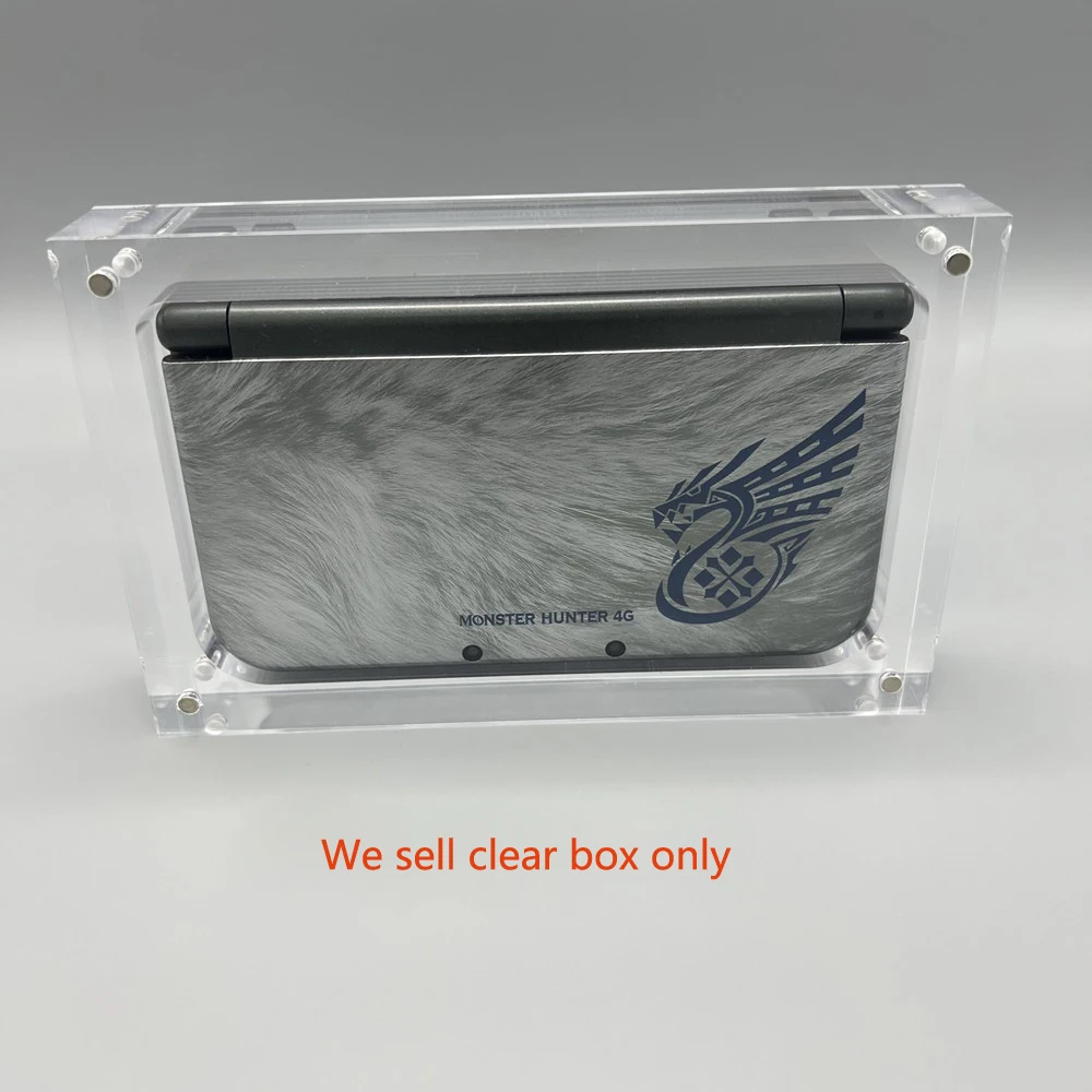 Transparent Storage Magnetic Acrylic box For NEW 3DS LL Game Console Cover Shell Box Display Stand game Accessories