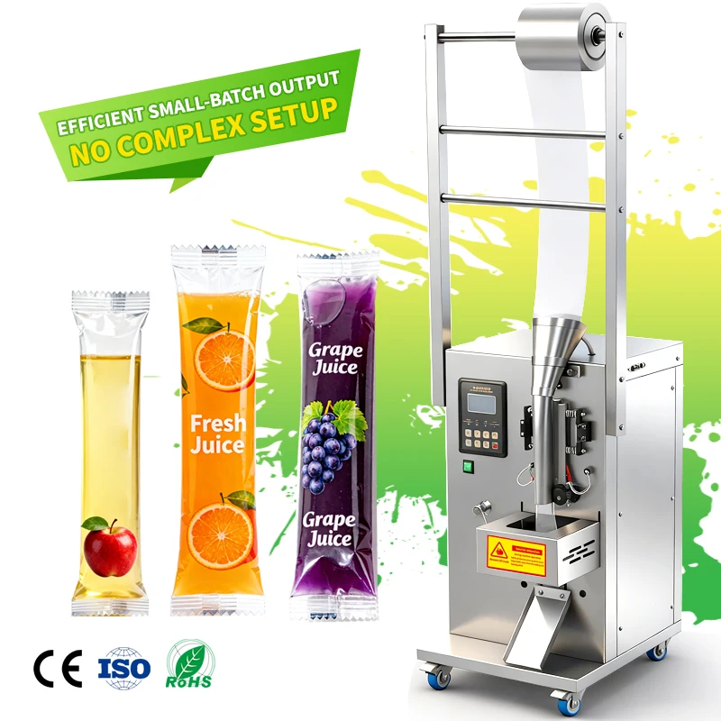 Hot-selling automatic pouch juice packaging mouthwash sachet packaging machine syrup popsicle packaging machine