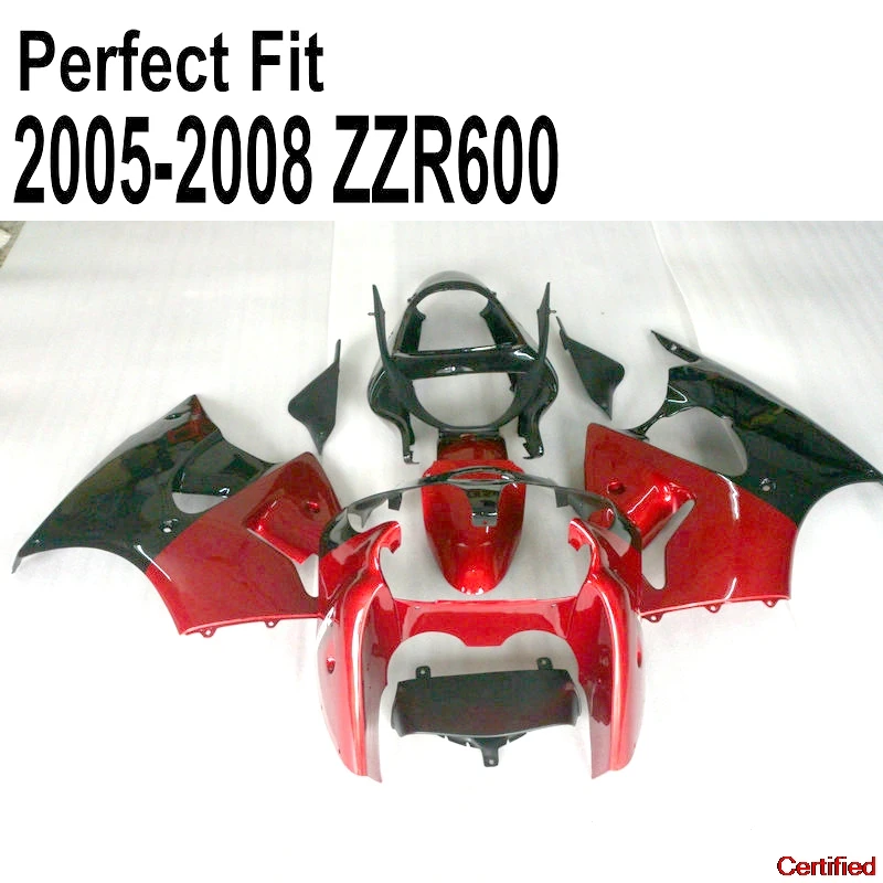

Injection Fairing Kit For Kawasaki ZZR600 2005 2006 2007 2008 05 06 07 08 Red Fairing Kit Fairings 81