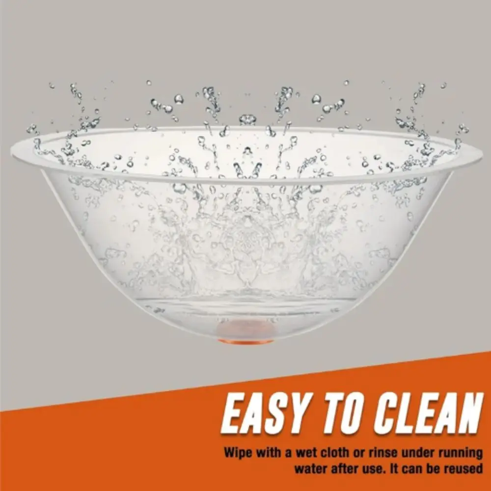Transparent Design Dust Bowl Hole Cutting Ceiling Tile Hole Accessories Electric Drilling Dust Catcher Construction Projects