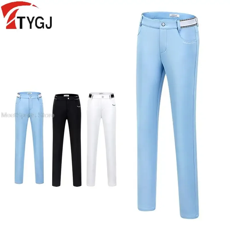 Ttygj Plus Velvet Ladies Slim Trousers Autumn Winter Golf Pants Women Waterproof Sports Tennis Pants Warm Long Trousers XS-XXL