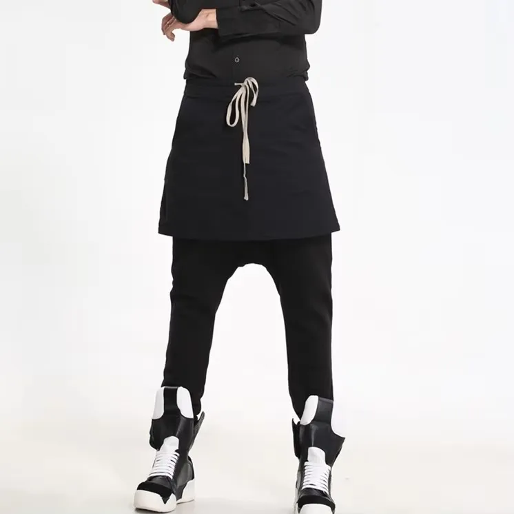 27-46 2025 Dj 衣装 Ds 紳士服ファッションヘアスタイリストキュロットハーレムパンツカジュアルズボンプラスサイズステージ歌手の衣装