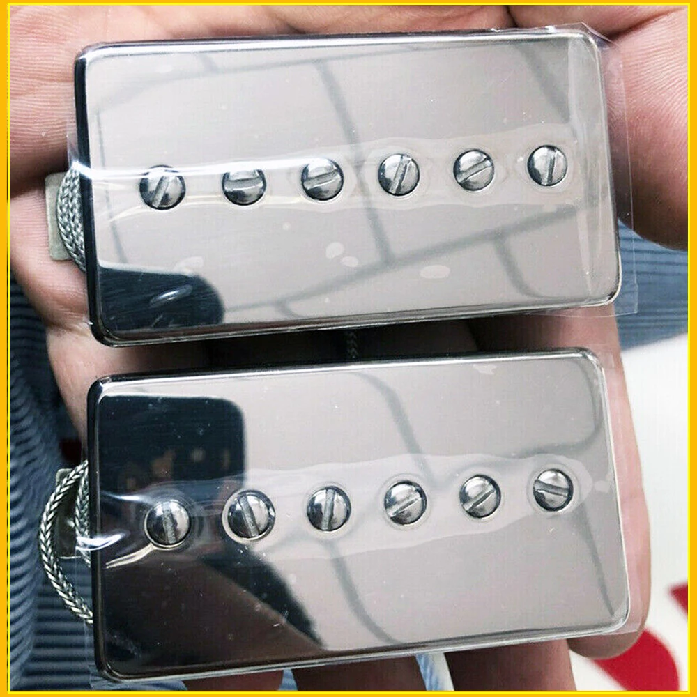 1 SET P90 For Electric Guitar Pickup Alnico 5 Single Coil Set Humbucker Size P 90 Pickups Neck And Bridge Guitars Parts