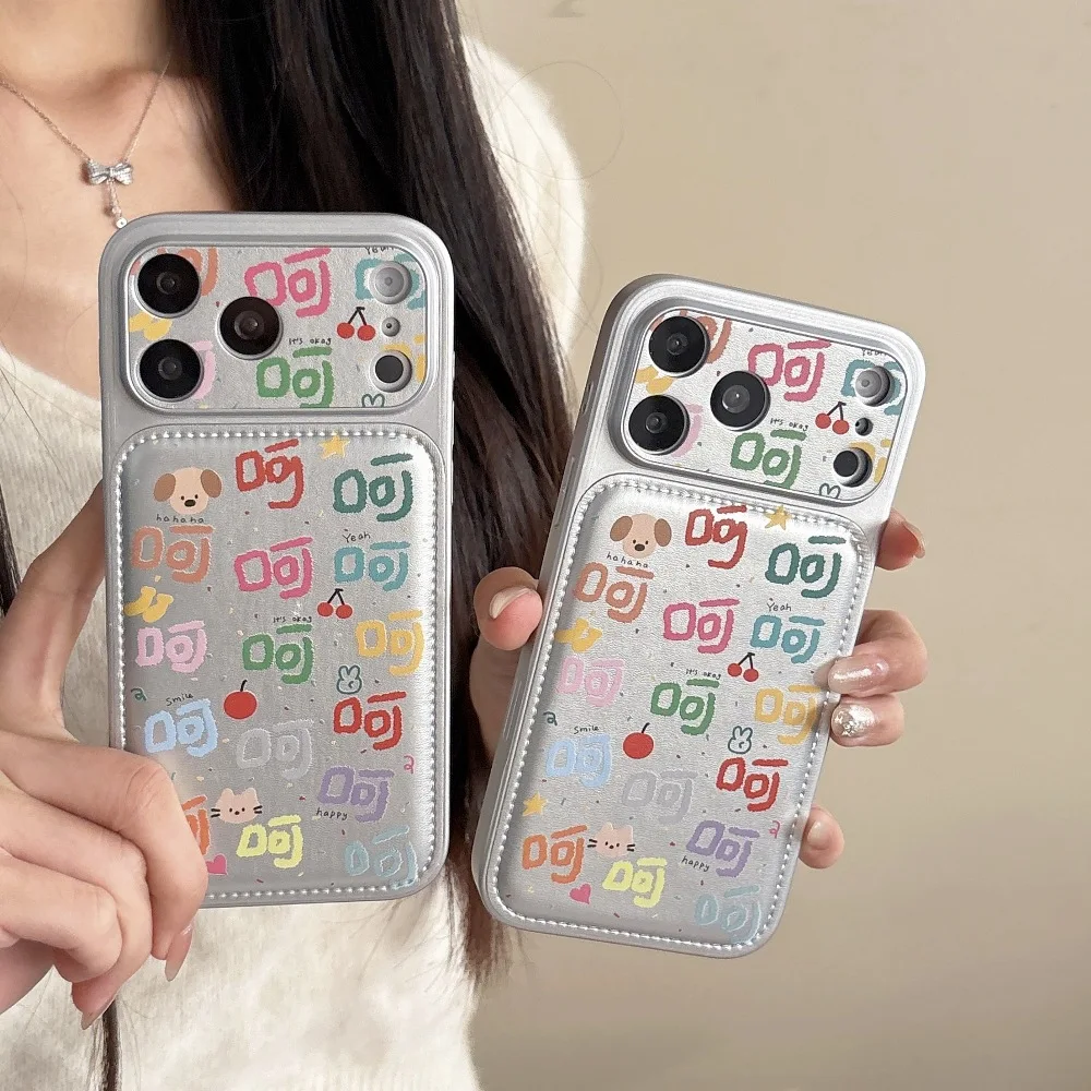 

Colorful Pattern Simple Phone Case for iPhone 14 15 16 17 Pro Max