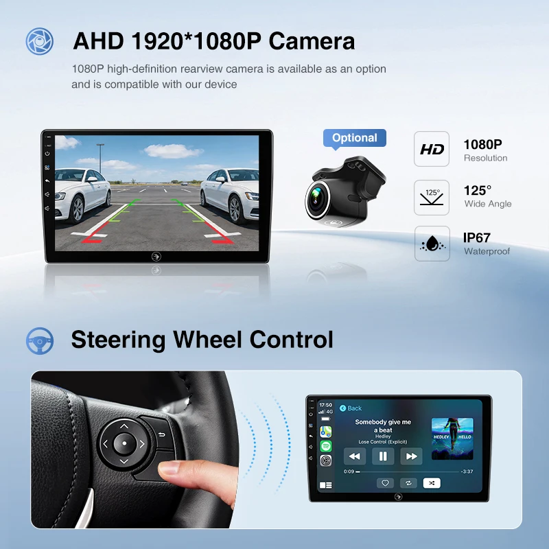 Ainavi Car Radio For Toyota Auris 2016 2017 2018 Corolla Altis Hybrid E170 E180 Carplay Android Auto Multimedia Player Stereo 4G view 4
