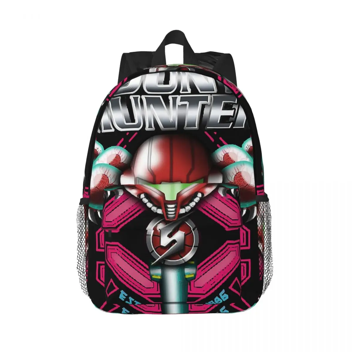 

Рюкзаки Hunter Samus Metroid Samus Aran, сумка для книг для мальчиков и девочек, школьные сумки с героями мультфильмов для студентов, рюкзак для ноутбука, сумка на плечо