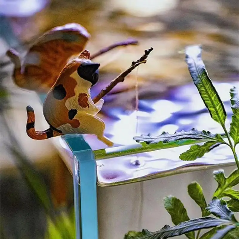 A6HD Fish Tanks Resin Trang trí hồ cá Phong cảnh Figurine Tượng