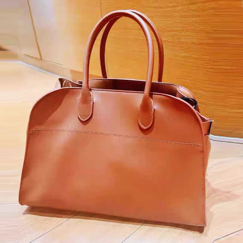 

Genuine Leather Tote Bags For Women Luxury Designer Handbags And Purses 2024 New In First Layer Cowhide Large Capacity Shoulder