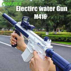 M416 Electric Water Gun pistol 10M Long Range Portable Guns Children Summer Beach Outdoor Fight shooting Toys for Boys Kid Games