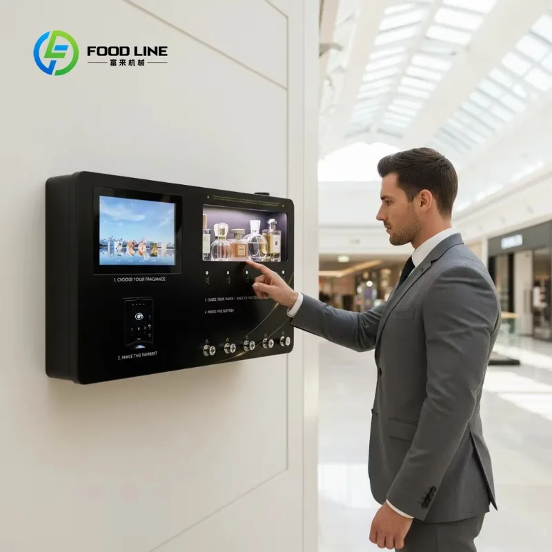 Smart Perfume Vending Machine Coin Credit Card Payment WiFi LED Display Commercial Self Service Equipment