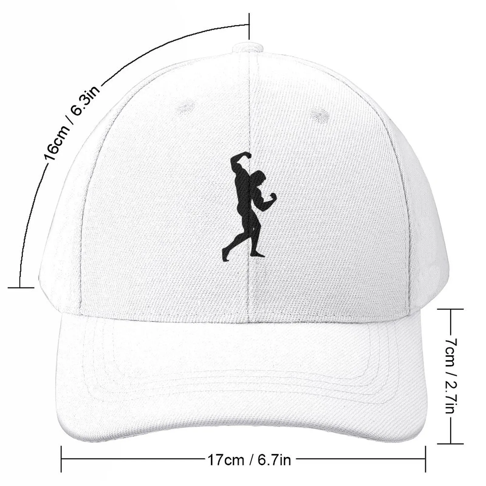 arnold schwarzenegger bodybuilding pose silhouette Baseball Cap tea Hat Hat Beach Mens Caps Women's