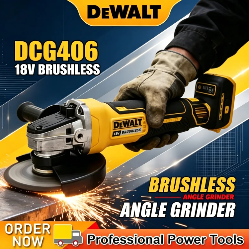 Dewalt 125mm DCG406 Cordless Angle Grinding Machine High-Performance Outstanding Cutting and Polishing Brushless Angle Grinding