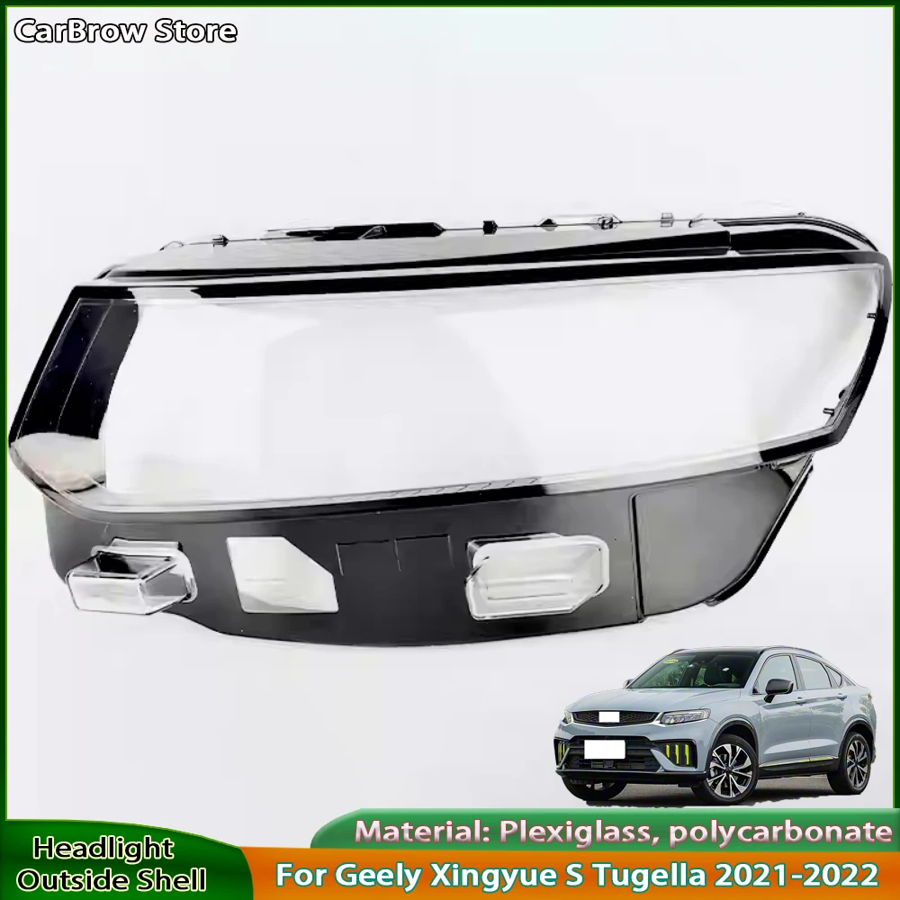 

Headlight Shell Transparent Lens For Geely Xingyue S Tugella 2021-2022 Headlamp Cover Plexiglass Replace Original Lampshade