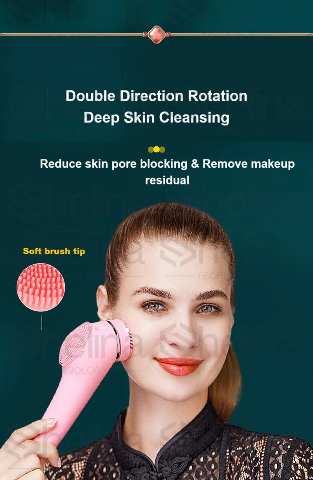 Appareil de nettoyage nettoyant pour le visage électrique nettoyant pour les pores masseur pour le visage et les yeux