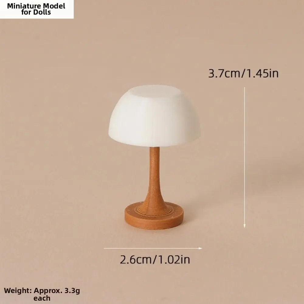 1:12 Dollhouse Miniature Desk Lamp Simulated Pattern Multistyles Desk Lamp Study Model Micro Scene Light Ornament