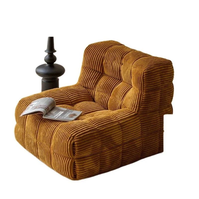 

Sleeping and lying leisure bedroom living room cafe light luxury corduroy single sofa