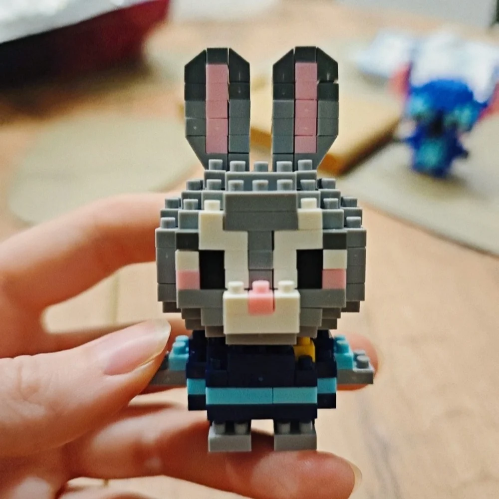 Disney Anime Princess Building Blocks Stitch Mickey Mouse mini Action toy Figures Blocks Toys Bricks Assemble Toys Kids Gifts