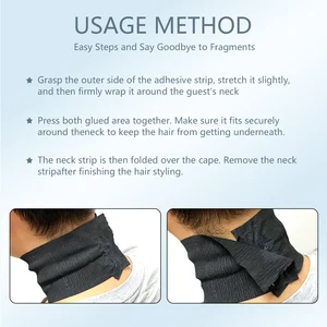 Disposable hairdresser haircut necklace, cover cover, neck paper roll, wrap cut, accessory apron, professional neck 11 MAIN SALES BARBEIRO COVER - №9