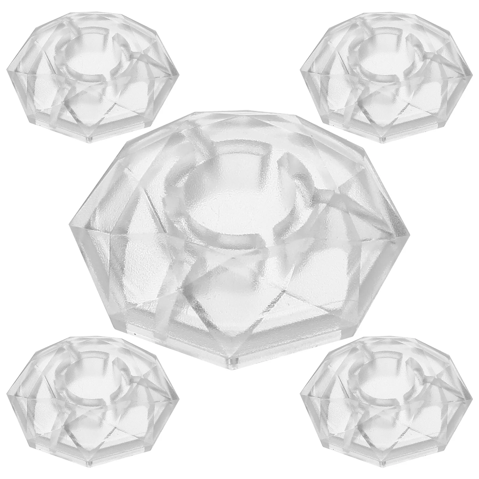 5pcs Diamond Shape Effect Device Mushroom Foot Spike Cap Pedal Cap Single Effect Device Pedal Cap Electric Guitar Pedal Cap