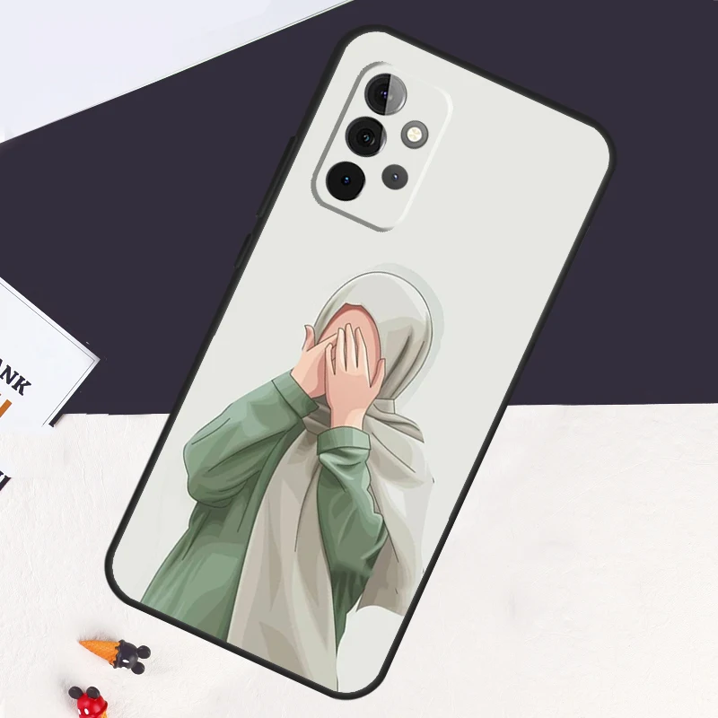 Muslim Islamic Arabic Hijab Gril Case For Samsung Galaxy A54 A34 A14 A52S A12 A22 A32 A52 A50 A51 A71 A13 A53 A33 Cover