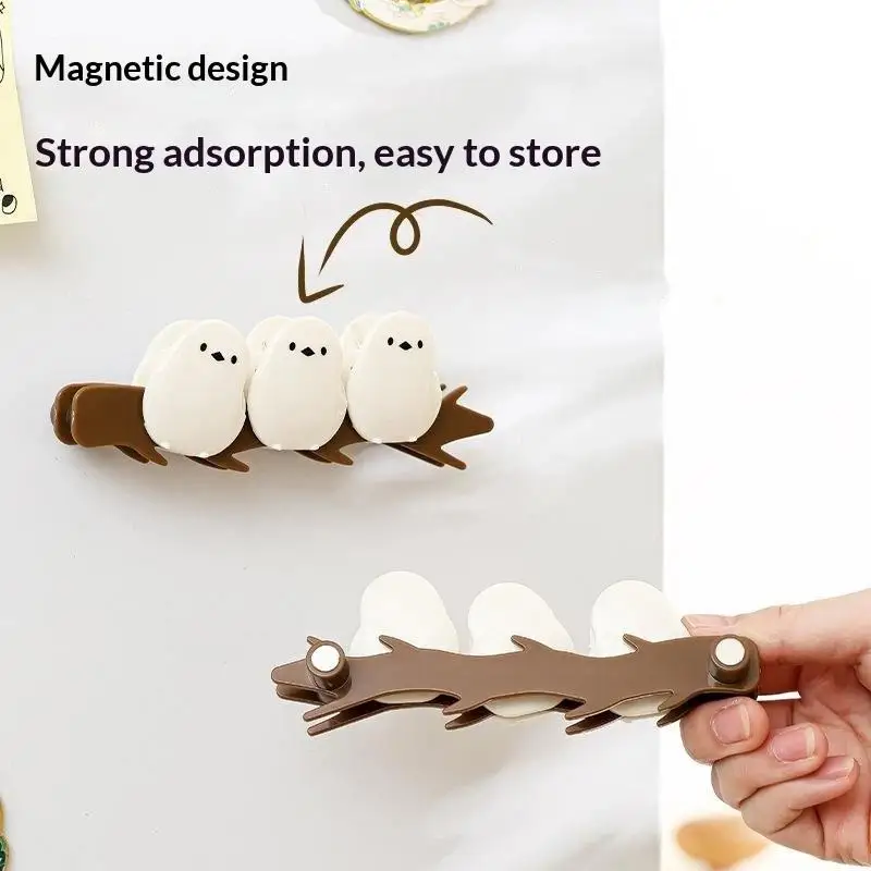 Food Plastic Bag Magnetic Sealing Strip High Appearance Level Creative Moisture-proof Fresh Milk Powder Snack Sealing Clip