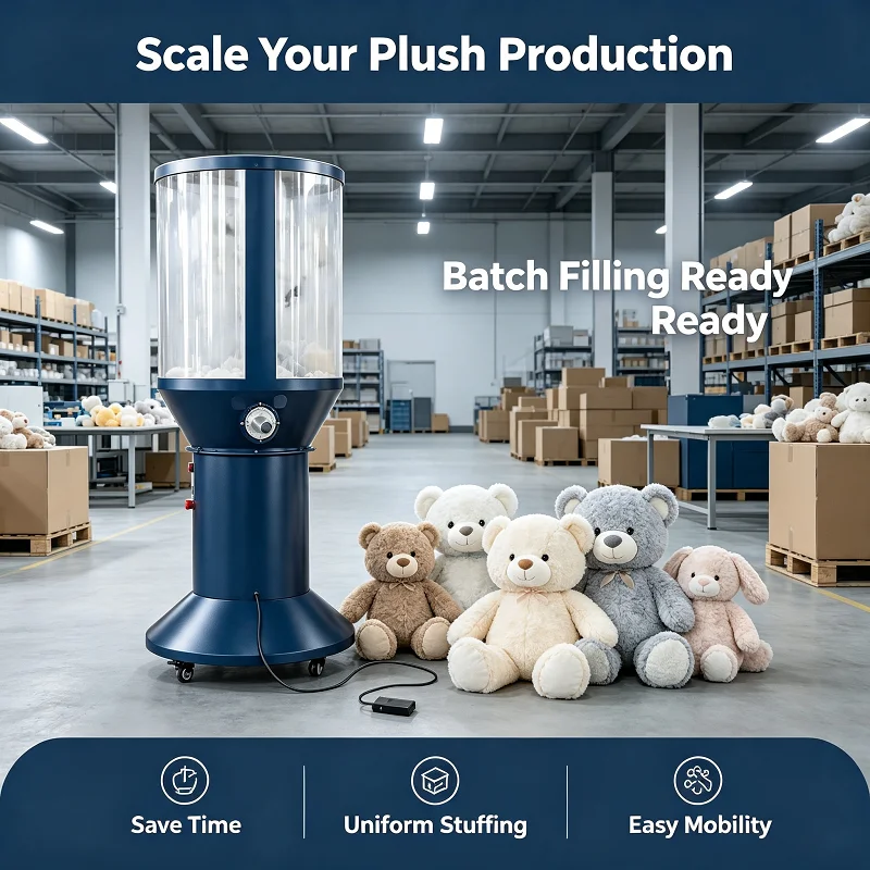 Self-Service Stuffed Toy Cotton Filling Vending Machine Automatic Maker for Mall Entertainment Floor